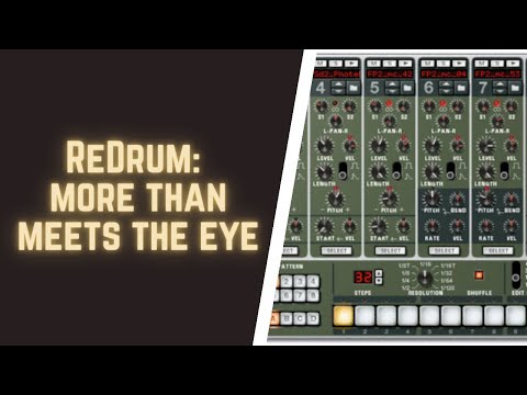 How to use ReDrum - Reason's Old School Drum Sequencer