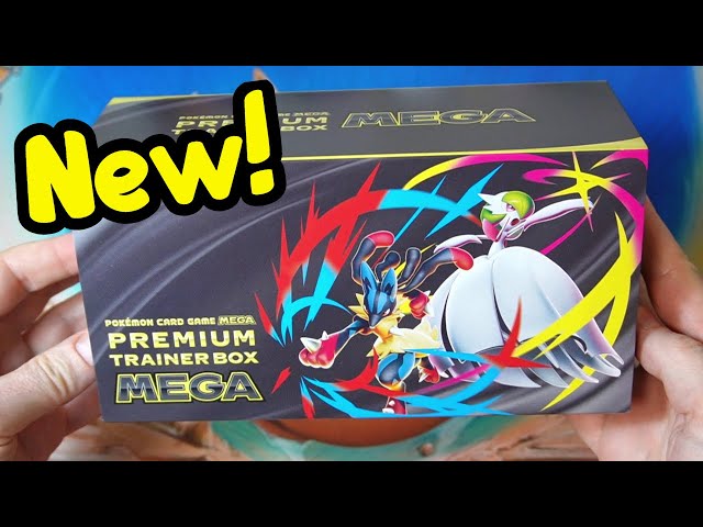 Vídeo relacionado con Caja de Entrenador Mega Premium del Juego de Cartas Pokémon Escarlata y Violeta (Japonés)