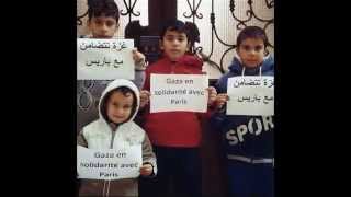 Conmovedor; Niños de la franja de Gaza se solidarizan con París.