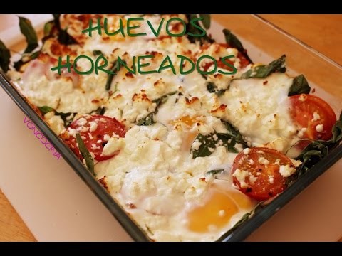 Huevos con espinacas