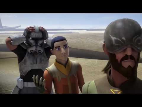 Star Wars Rebels - Rex, Kanan and Ezra vs Droid Army!
