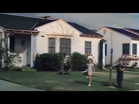 Los Angeles 1940s, Residential Area in color.