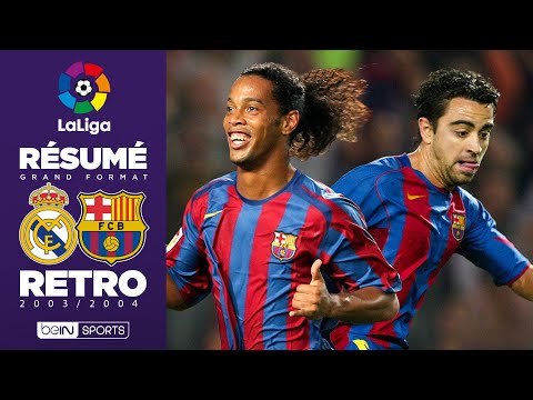 Rétro : Le génie de XAVI et RONALDINHO offrait le CLASICO au Barça !