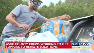 Ashe County relying on ATVs, horses for relief delivery in rural areas devastated by Helene