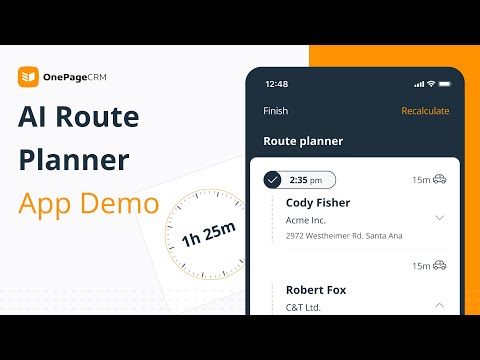 Route planning for field sales