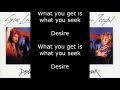 Gene Loves Jezebel - Desire (Come And Get It) (Lyrics)