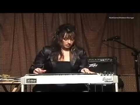 Her name is Sarah Jory and she makes her steel guitar cry on City Lights