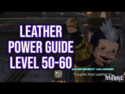 FFXIV 3.0 0799 Leatherworker 50-60 (Powerlevel Guide)