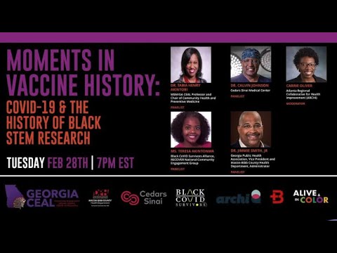 February 2023 Town Hall-Moments in Vaccine History: COVID-19 & The History of Black STEM Research