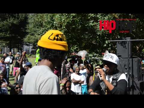 Female Singer "Murders" Rapper with A Mic During Atlanta Hip Hop Day