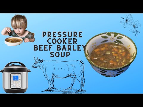 Pressure Cooker Beef Barley Soup