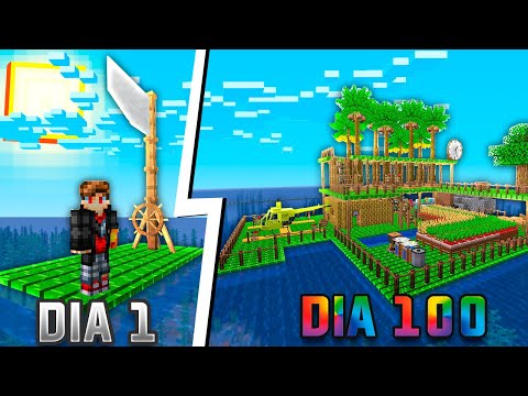 SOBREVIVI 100 DIAS PRESO no OCEANO do Minecraft - O Filme
