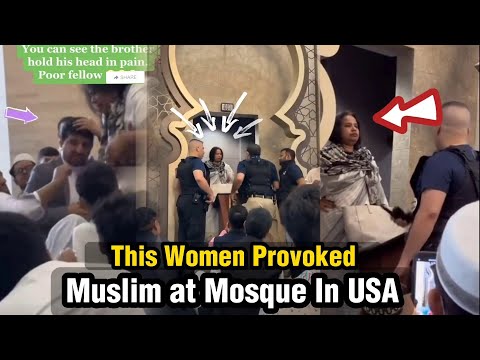 This Woman did this to the Muslim at a Mosque in the USA