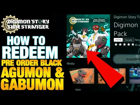 How To Redeem Pre Order Black Agumon Gabumon Digimon Story Time Stranger PS5 #DigmonTimeStranger