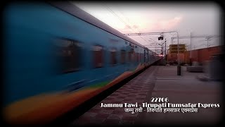 preview picture of video ''22706' Humsafar Express (जम्मू तवी - तिरुपति) Blasting Mancherial At MPS'