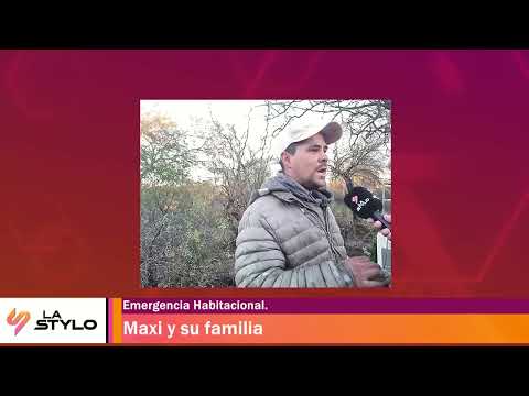 Una familia vive a la intemperie en Río de los Sauces y pide ayuda para poder sobrevivir.