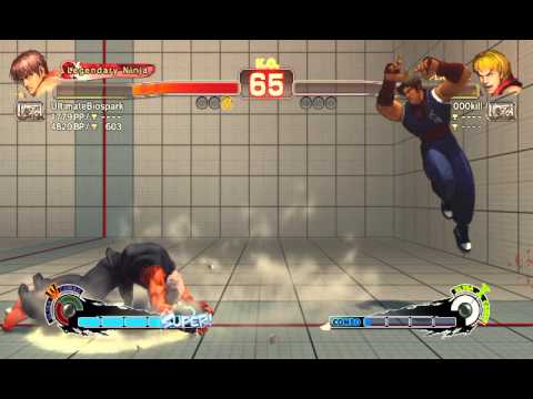 USF4 - Best 3 of 5 Rounds: Guy (UltimateBiospark) vs Ken (johnny1000kill)