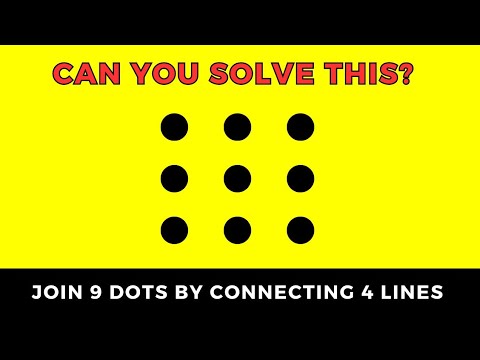 9 dots 4 lines solution | dots puzzle game | dots puzzles with answers