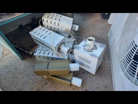 Scrapping Hi Bay Lights and Removing Copper From Ballasts.