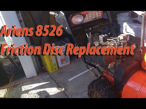 How to replace an Ariens 8526 Snow Blower Friction Disc