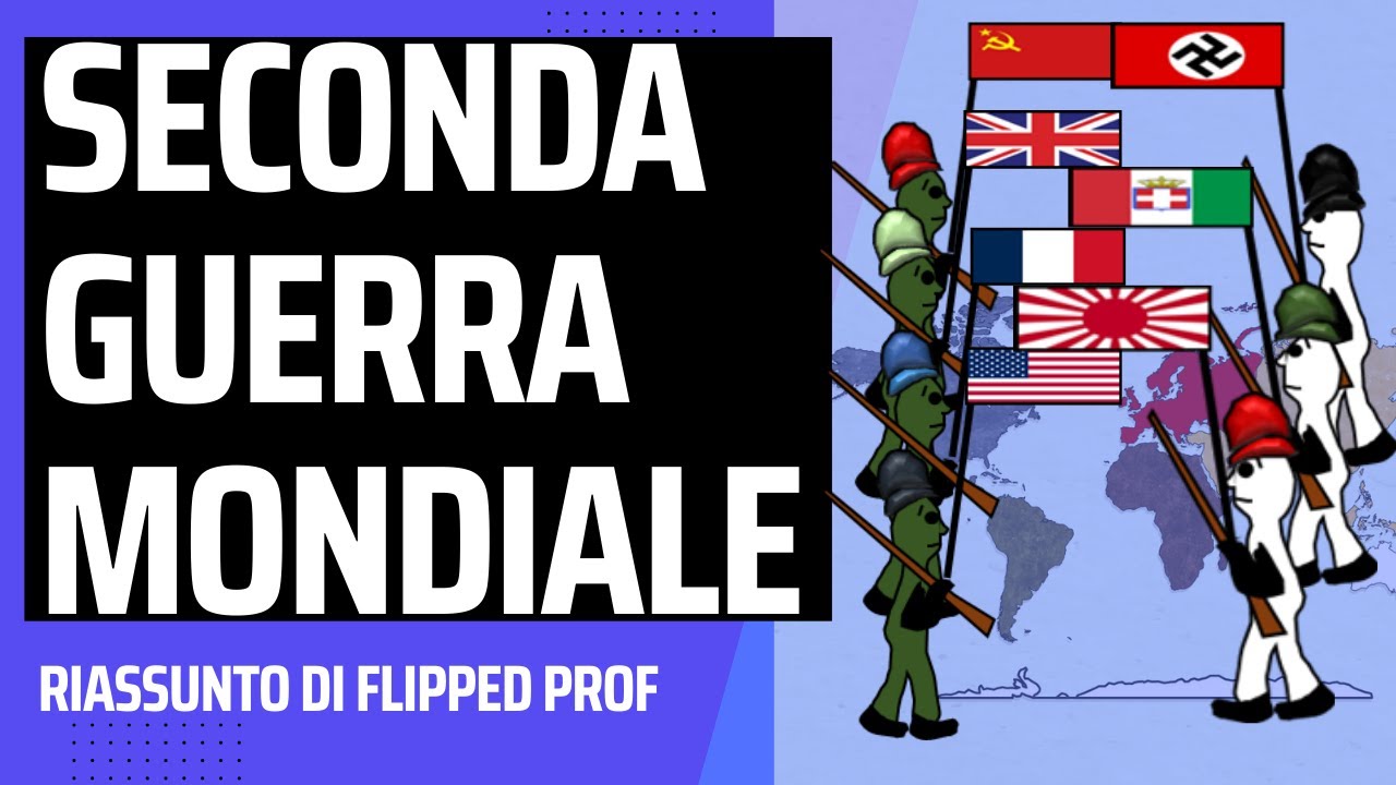 Seconda Guerra Mondiale, tutta, riassunto, storia, sintesi completa in 10 minuti, Flipped Classroom