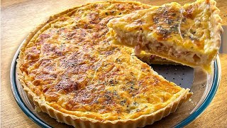 LA MEJOR QUICHE DE BACON Y QUESO DEL MUNDO ( RECETA RÁPIDA Y FÁCIL )