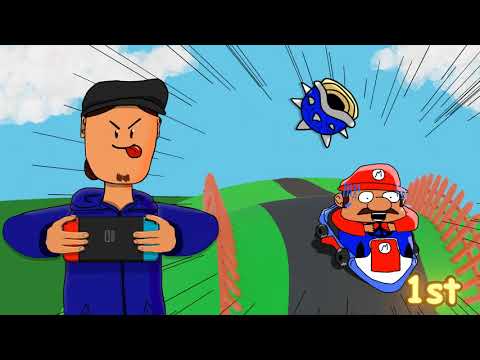 Mario Kart in a Nutshell  [Grease Pencil animation]