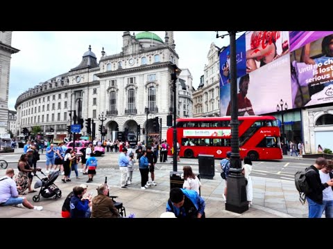 Iconic Walking Tour: Charing Cross to Bond Street Station | London Moments Walking Tour | 4K HDR