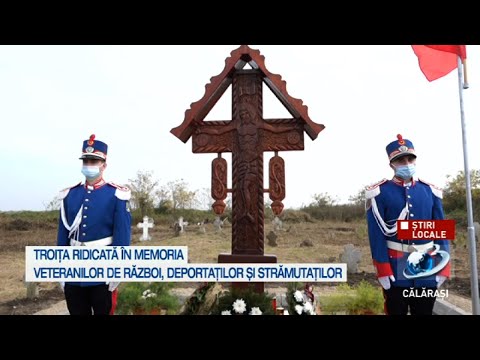 Troița ridicată în memoria veteranilor