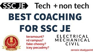 Best coaching for SSC JE || BEST COACHING FOR SSC JE TECHNICAL AND NON TECHNICAL||