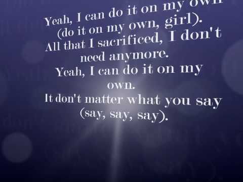 Remady ft. Craig David - Do it on My Own lyrics