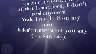 Remady ft. Craig David - Do it on My Own lyrics