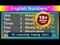 Easily Learn English Numbers (1 - 100)! | Grades I - V & International Students | #studywithme ||