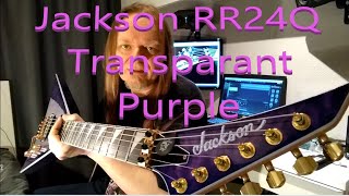 Video thumbnail for Jackson RR24Q Transparant Purple Review by Michel Metal