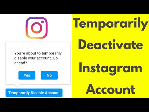 How to Temporarily Deactivate instagram Account in...