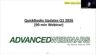 QuickBooks Online: 2026 Q1 Updates by Hector Garcia, CPA