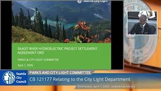 Parks and City Light Committee 4/1/2026