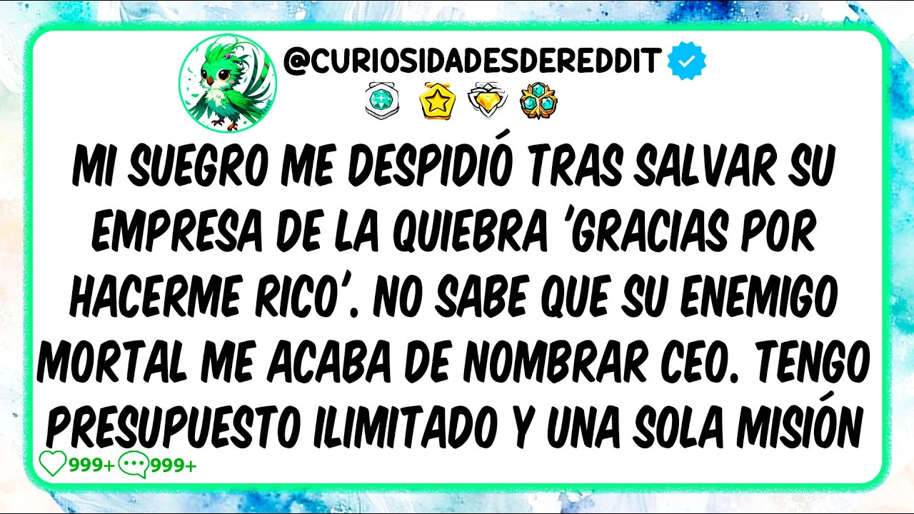 Mi suegro me despidió tras salvar su empresa de la quiebra 'Gracias por hacerme RICO'. NO SABE que..