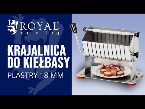 Video - Krajalnica do kiełbasy - plastry 18 mm