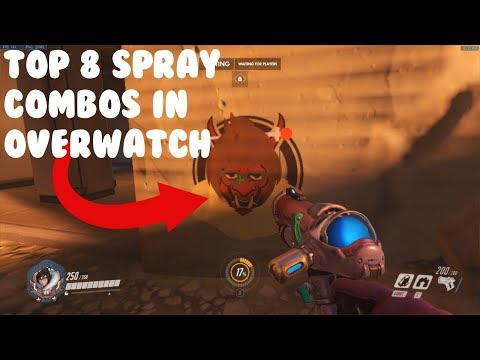 Top 8 Spray Combos In Overwatch (in no particular order)