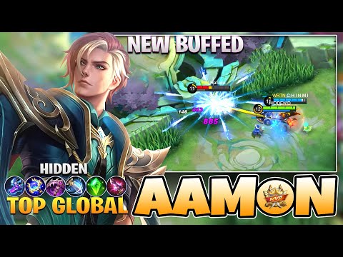New Buffed Aamon! Top Global Aamon Build by HIDDEN ~ Mobile Legends