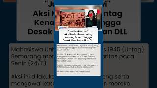 Suarakan 'Justice for Levi', Mahasiswa Untag Gelar Aksi dan Tabur Bunga Kawal Kematian Dosen