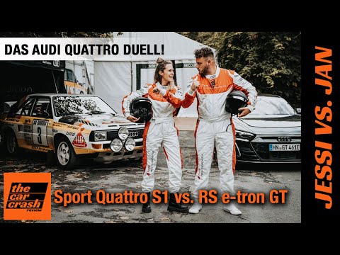 Das DUELL: Audi Sport Quattro S1 vs. RS e-tron GT! 💥 Gewinnt der Urquattro gegen 646 Elektro-PS?!