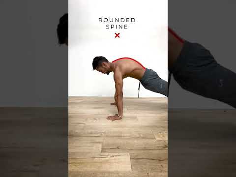 ❌ Push Up Mistake! (Protraction VS Spinal Flexion)