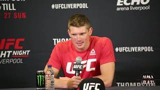 Stephen Wonderboy Thompson UFC Fight Night Liverpool Post Fight Press Conference