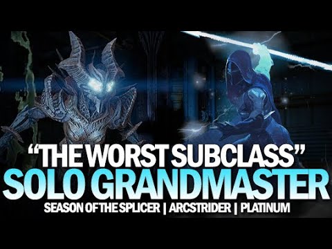 "The Worst Subclass" Solo Grandmaster Nightfall The Disgraced (Arcstrider Hunter) [Destiny 2]