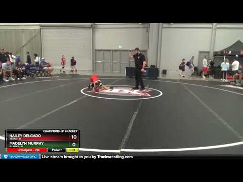 85 Lbs Semis & 1st Wb (8 Team) - Hailey Delgado, Texas Vs Madelyn Murphy, Illinois F5d7