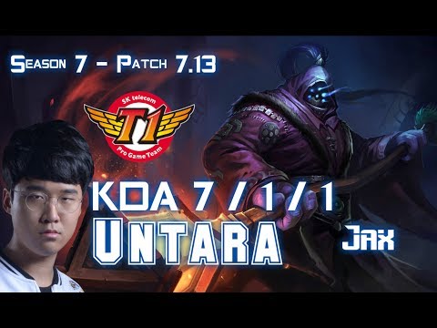SKT T1 Untara JAX vs SHEN Top - Patch 7.13 KR Ranked