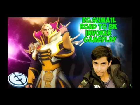 Eg.sumail road to 8k mmr Invoker Gameplay
