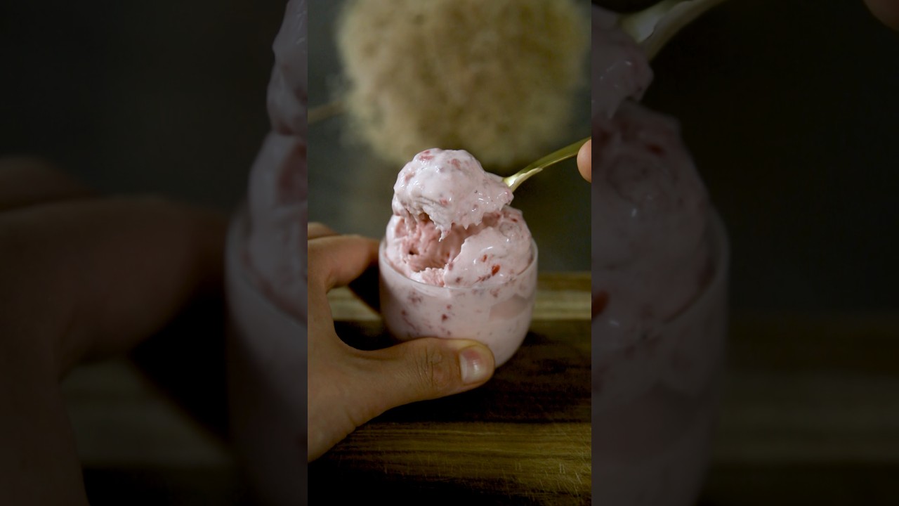 絶品苺のアイスクリーム #簡単レシピ